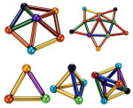 Магнитный конструктор цветной 36 шаров и 27 цилиндров